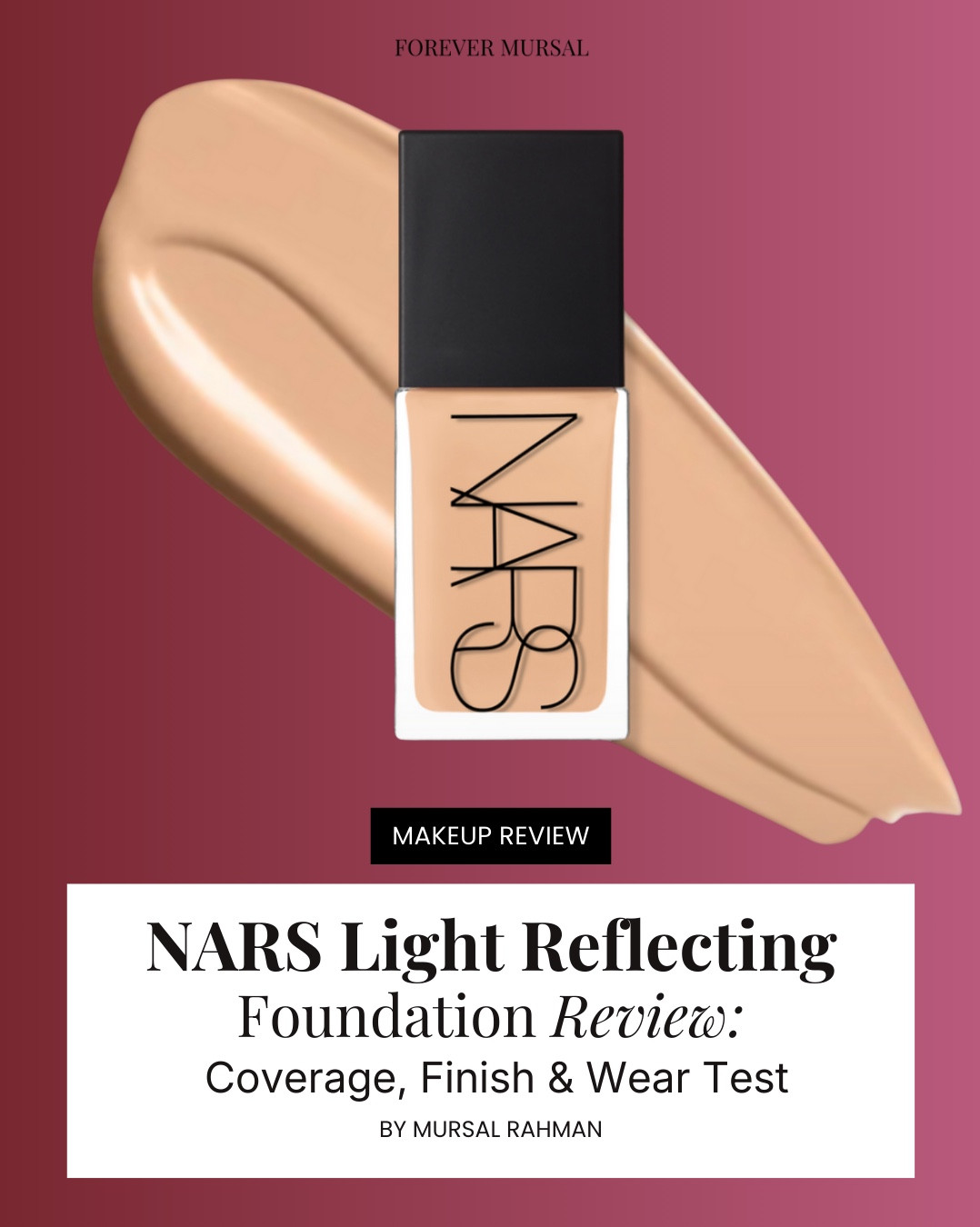 You’ve definitely seen the NARS Light Reflecting Foundation all over beauty TikTok and Instagram, so I put it to the test.

I’m breaking down the coverage, finish, and wear to see if it actually lives up to the hype.

Review is live at forevermursal.com ✨ Save this if foundation reviews are your thing. 

#LTKcanada #LTKbeauty
