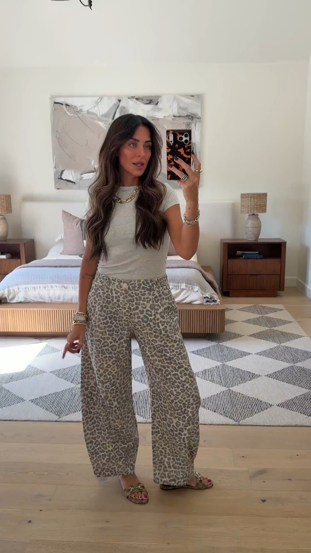 Perfect barrel leg leopard pants - size S
Shirt - size S

#LTKSaleAlert #LTKootd