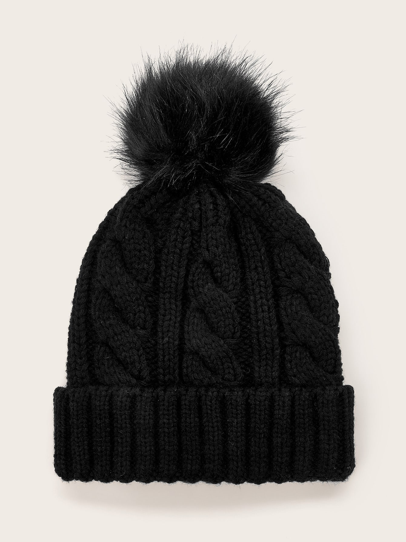 Pom Pom Decor Knit Beanie | SHEIN