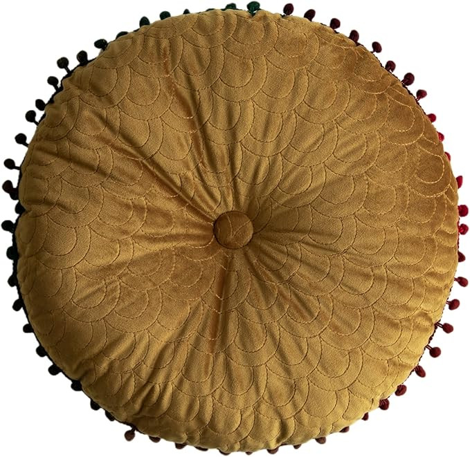 Round Throw Pillow Thickened Seat Cushion Sofa Cushion Meditation Pillow Living Room Window Balco... | Amazon (US)