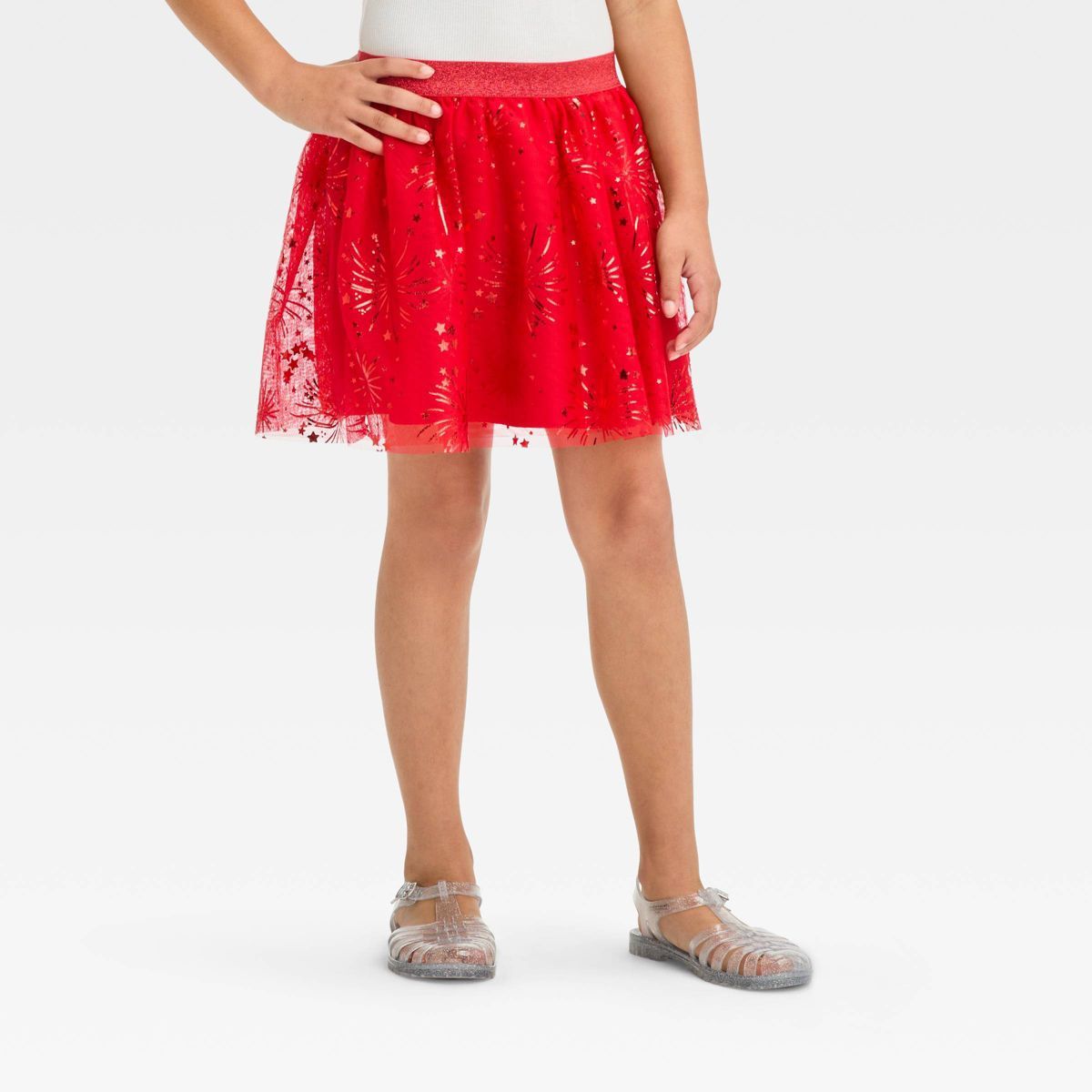 Girls' Star and Fireworks Tutu Skirt - Cat & Jack™ Red | Target