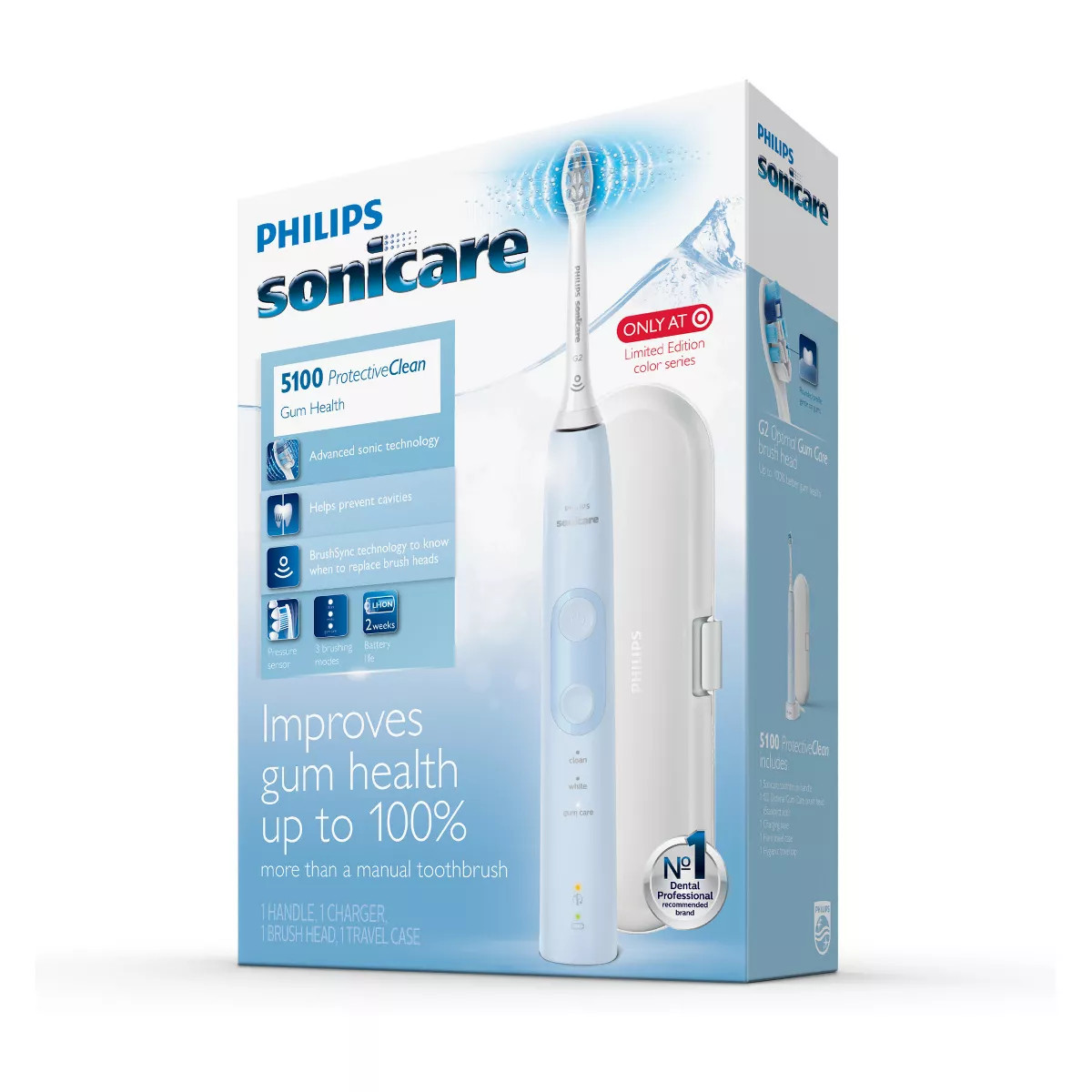 Philips Sonicare ProtectiveClean 5100 Gum Health Rechargeable Electric Toothbrush | Target