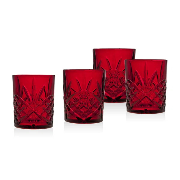 Dublin Crystal Red Whiskey Glass 11oz (Set of 4) | Wayfair North America