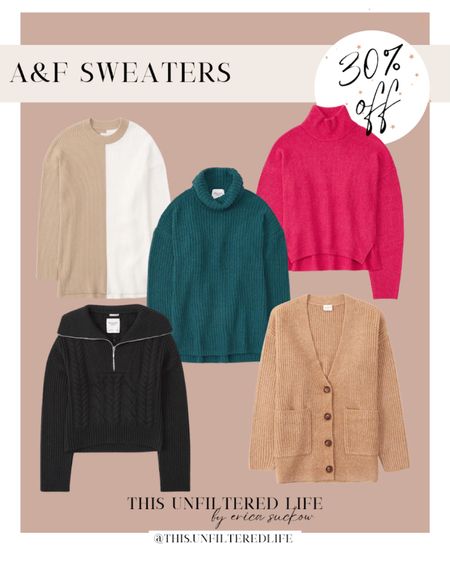 Shop these sweaters in the 30% OFF Sale at Abercrombie


#LTKstyletip #LTKCyberweek #LTKsalealert