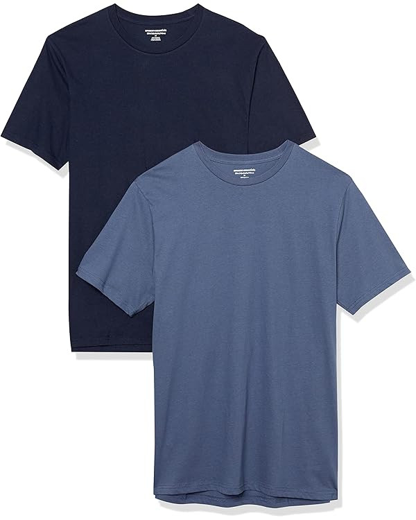 Amazon Essentials Men's Short-Sleeve Crewneck T-Shirt, Pack of 2 | Amazon (US)