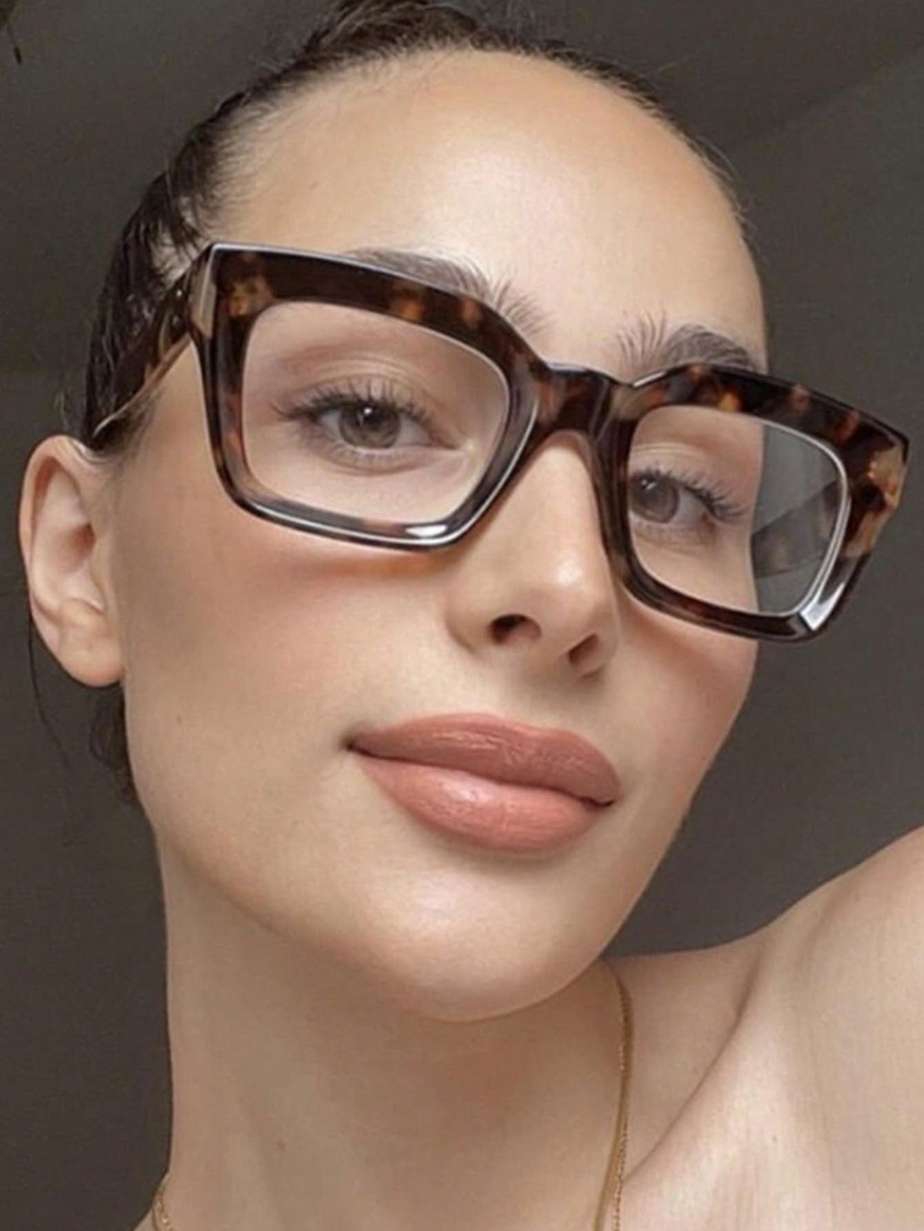 1pair Women Tortoiseshell Frame Anti-Blue Light Fashionable Eyeglasses For Daily Life Clear Glasses Accessories | SHEIN