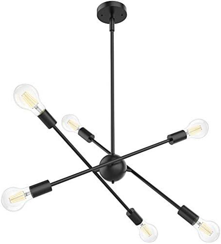 Rottogoon Sputnik Chandelier, 6 Lights Modern Chandelier, Pendant Lighting Ceiling Light Fixture ... | Amazon (US)