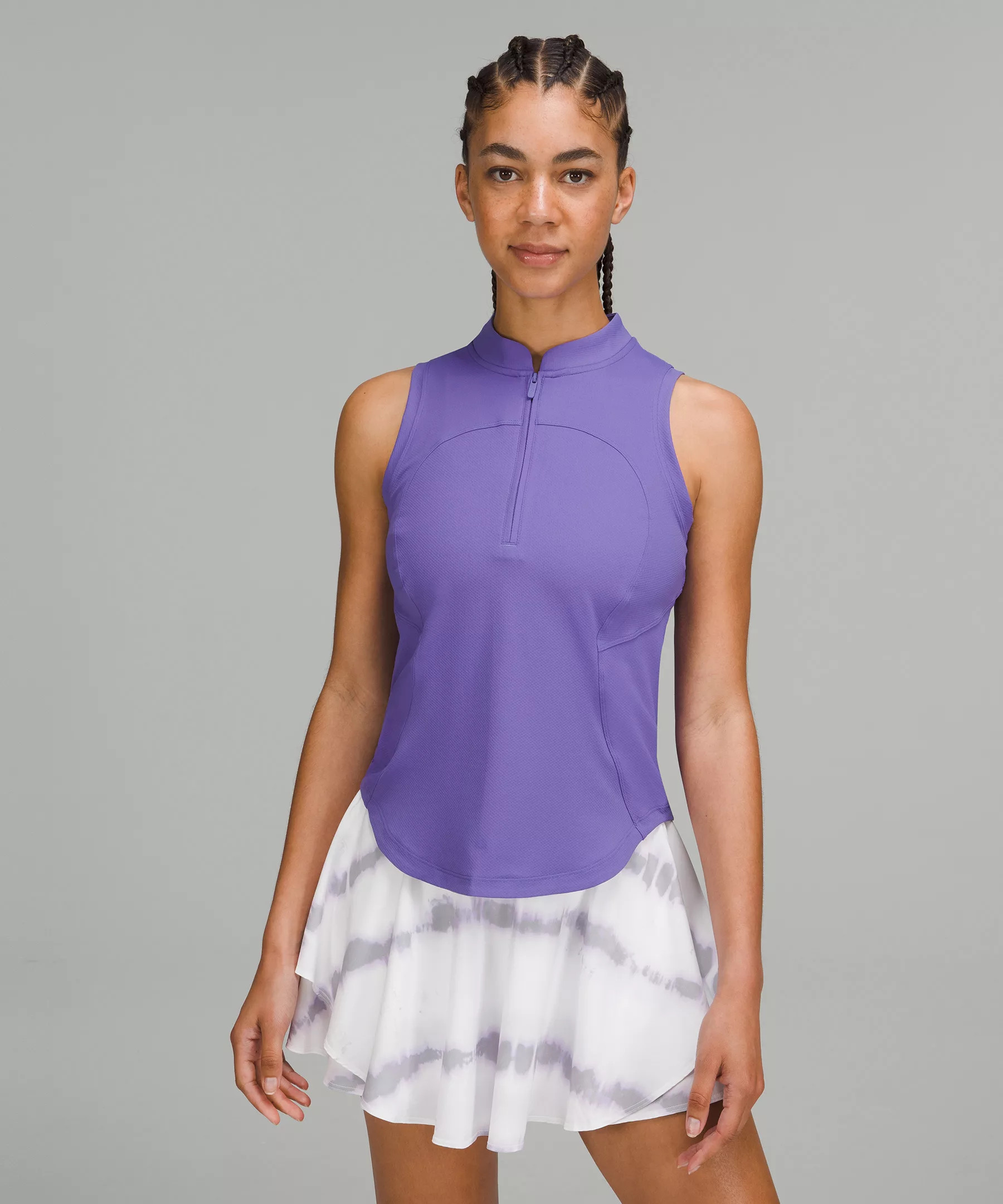 Front Zip Mock-Neck Tennis Tank Top | Lululemon (US)