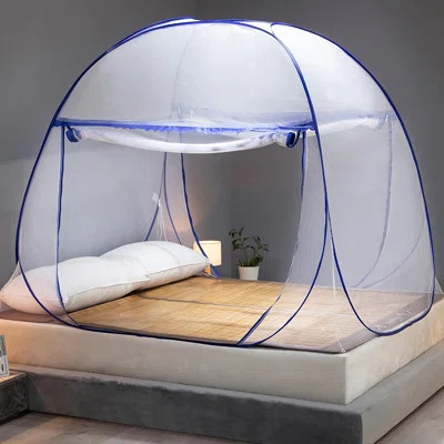 Mosquito Net for Bed, Folded Size 12 inch Portable Camping Travel Mosquito Net.Folded 12 Inch, 71"x79"x59 | Wayfair North America