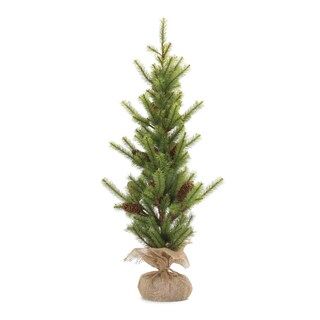 Melrose 3' Potted Pine Artificial Christmas Tree with Burlap Base, Unlit | Michaels | Michaels Stores