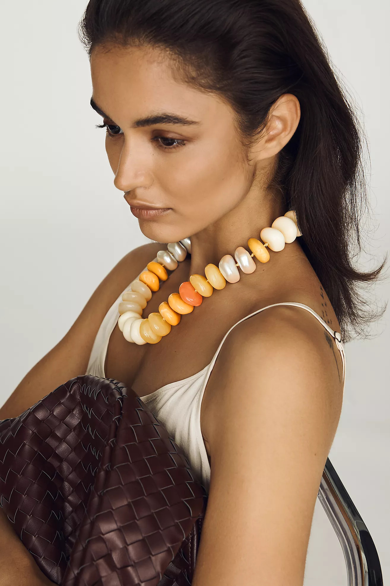 By Anthropologie Bowie Necklace, Large Beads | Anthropologie (US)