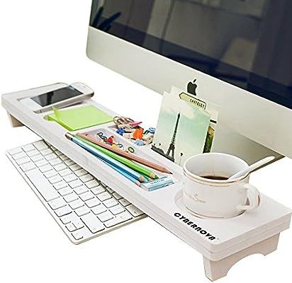CYBERNOVA Desk Organiser Office Small Objects Storage Keyboard Commodity Shelf | Amazon (US)