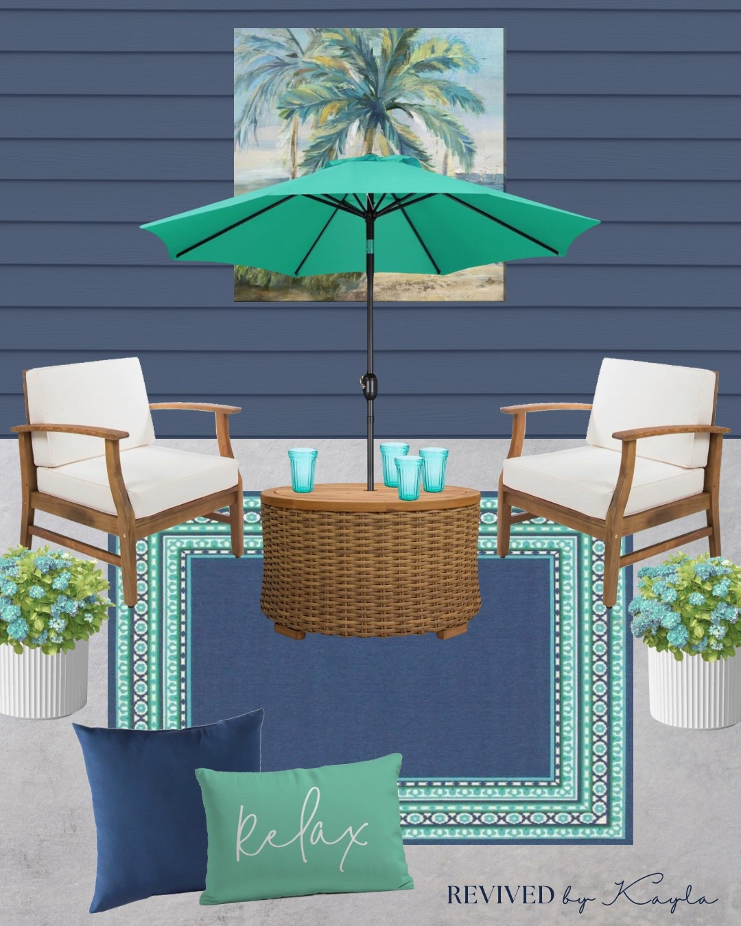 Blue and turquoise small patio design 💙

#homedecor #patiodecor #porch #porchdecor #patio #outdoordecor #outdoorfurniture #home #decor #spring #summer Outdoor Furnituree

#LTKHome #LTKFindsUnder50 #LTKFindsUnder100