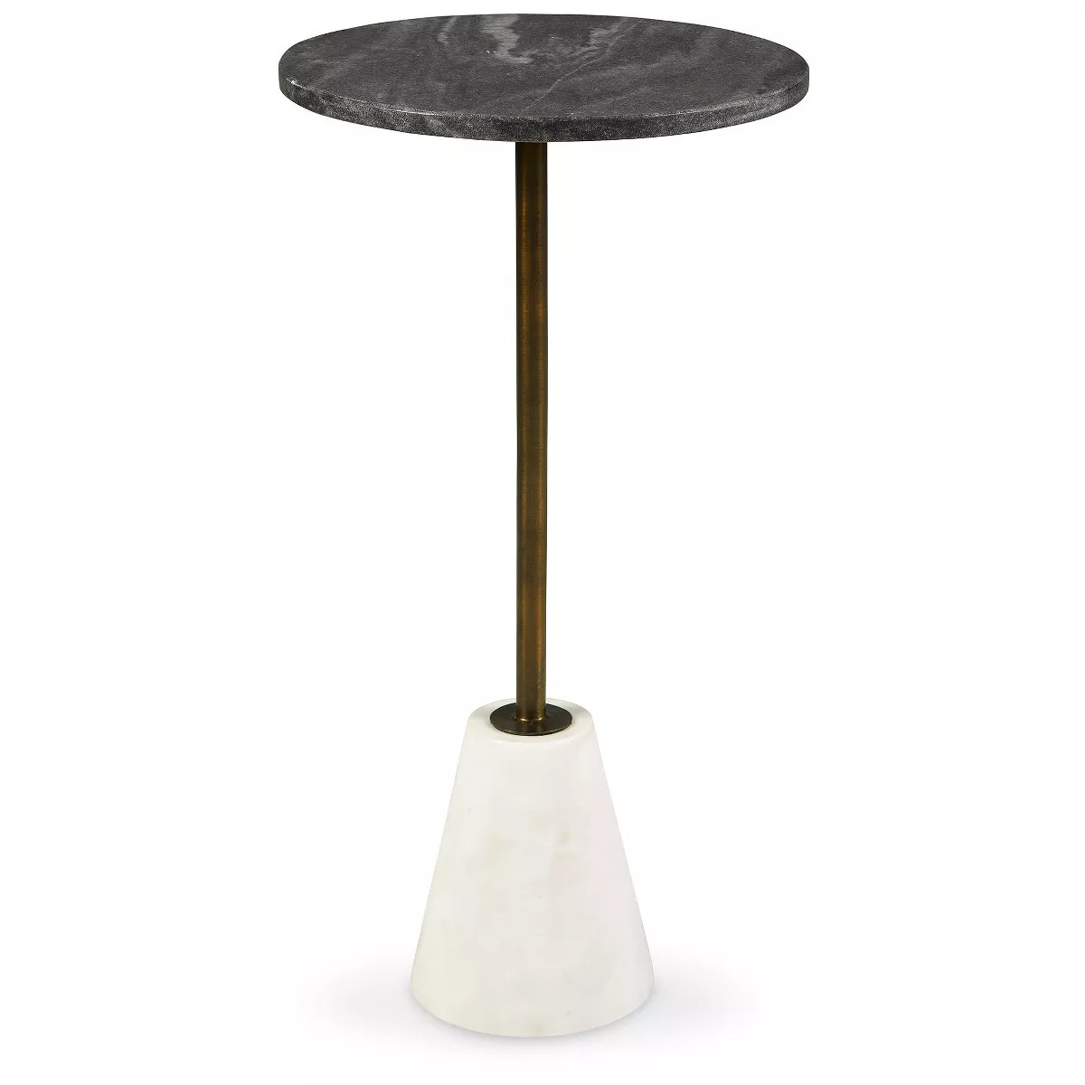 Signature Design by Ashley Contemporary Caramont Accent Table  Black/White/Gold Finish | Target