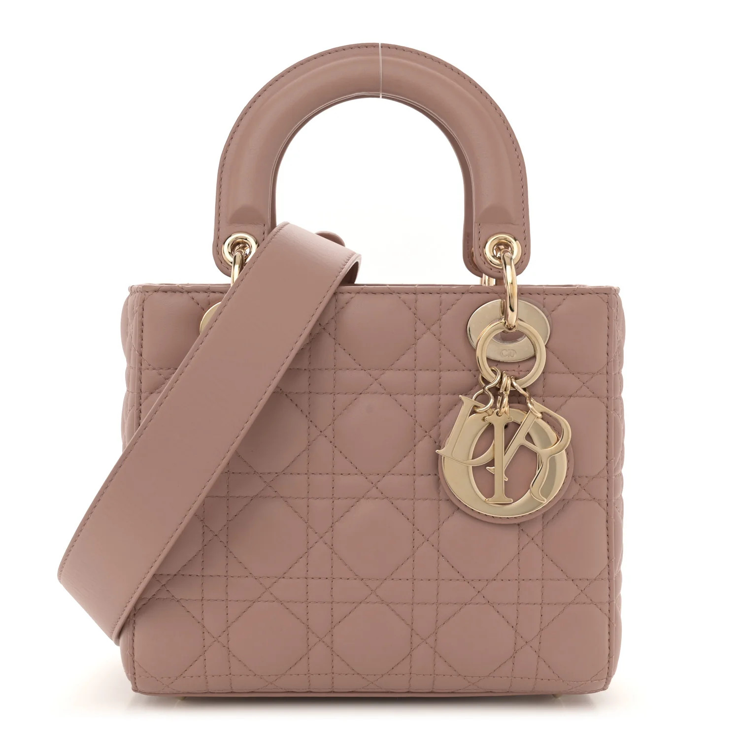 Lambskin Cannage Small My ABCDior Lady Dior Fard | FASHIONPHILE (US)