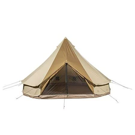 TETON Sports Sierra 12 Canvas Bell Tent; Waterproof 6 Person Family Camping Tent, Brown, New Sierra  | Walmart (US)