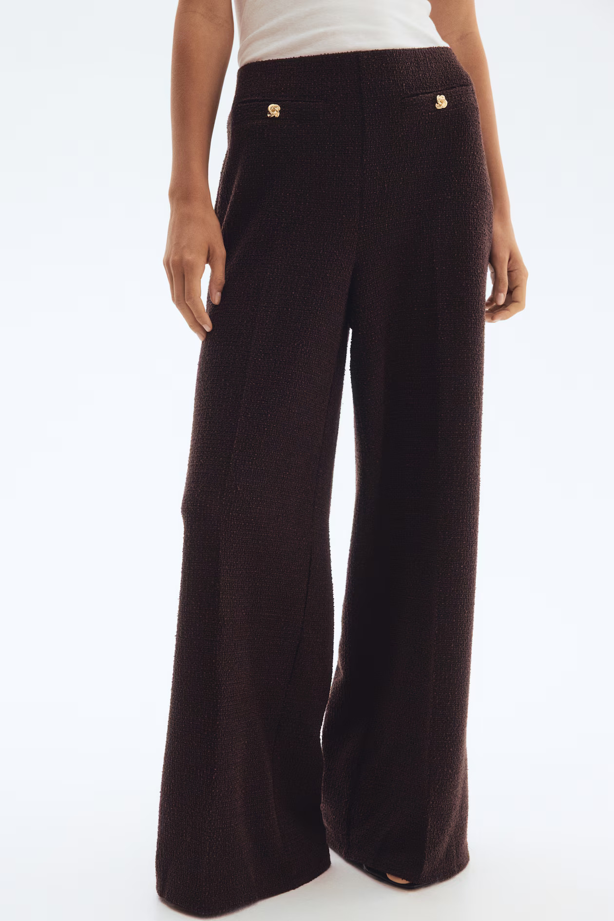 Gerade Hose - Dunkelbraun - Ladies | H&M AT | H&M (DE, AT, CH, NL, FI)