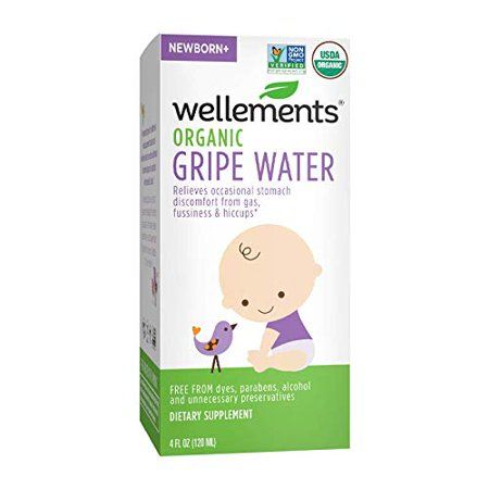 Wellements Organic Gripe Water 4 Fl Oz Eases Baby s Stomach Discomfort and Gas Free From Dyes Parabens Preservatives | Walmart (US)