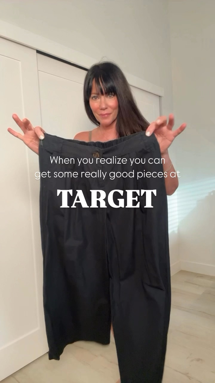 Target haul 🎯
Wearing small in black pants, xs in stripe sweater, small in red shirt and medium in olive silky shirt. 
(Medium in shorts) 

#LTKFindsUnder50 #LTKWorkwear #LTKTravel