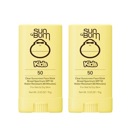 Sun Bum Kids SPF 50 Clear Sunscreen Face Stick | Wet or Dry Application | Hawaii 104 Act Compliant (Octinoxate & Oxybenzone Free) Broad Spectrum UVA/UVB Sunscreen | 0.53 oz (Pack of 2) | Amazon (US)