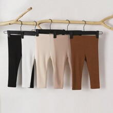 Baby Boy Spring And Autumn Casual Fashionable Simple MultiPiece Set High Elasticity Lightweight Waffle Knit Leggings | SHEIN