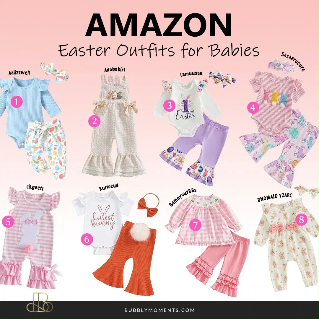 Celebrate Easter with the cutest baby outfits perfect for spring. These adorable styles are great for Easter Sunday, family photos, egg hunts, and special moments with loved ones. From soft rompers to sweet dresses and bunny-inspired sets, these outfits are designed to keep your little one comfortable while looking extra cute.
Light fabrics and pastel colours make them perfect for the spring season. Whether you’re planning Easter pictures, a family brunch, or simply dressing your baby in something festive, these outfits are a lovely choice. They also make a thoughtful gift for new parents who love stylish and cosy baby clothes.
Save this post for Easter outfit inspiration and discover more cute baby fashion finds for the season.
#LTKootd #LTKBaby #LTKSeasonal #EasterBaby #BabyEasterOutfit #BabyFashion #SpringBabyOutfit #BabyOOTD #CuteBabyClothes #BabyRomper #BabyDress #BabyStyle #AmazonFinds #AmazonBaby #SpringOutfits #BabyOutfitIdeas #MomFinds #NewMomLife #BabyEssentials #EasterStyle #BabyPhotoOutfit #BabyClothes #MomLife #BabyStyleInspo #SpringStyleBaby 🐣🌸 

 