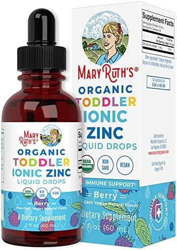 Amazon.com: Toddler Liquid Ionic Zinc with Organic Glycerin by MaryRuth's, Zinc Sulfate for Immun... | Amazon (US)