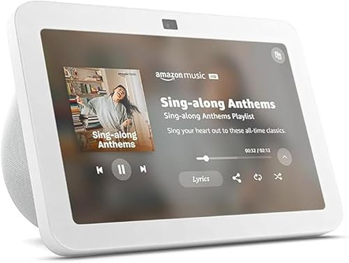 Amazon Echo Show 8, With Spatial Audio, Smart Home Hub, ideal for open living spaces, Designed for Alexa+, Glacier White | Amazon (US)