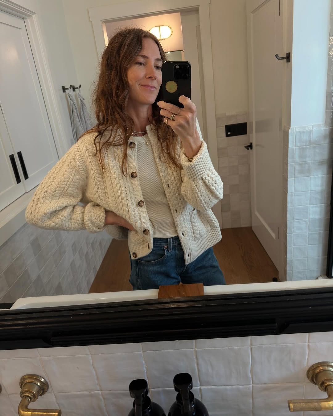 Can't stop wearing this Doen sweater. I'm wearing a medium! 

 #LTKStyleTip