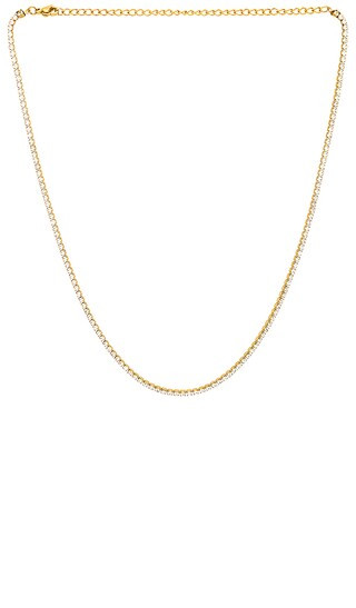 Camden Tennis Choker Necklace in Gold | Revolve Clothing (Global)