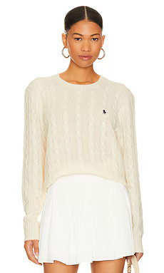 Polo Ralph Lauren Cable Sweater in Andover Cream from Revolve.com | Revolve Clothing (Global)