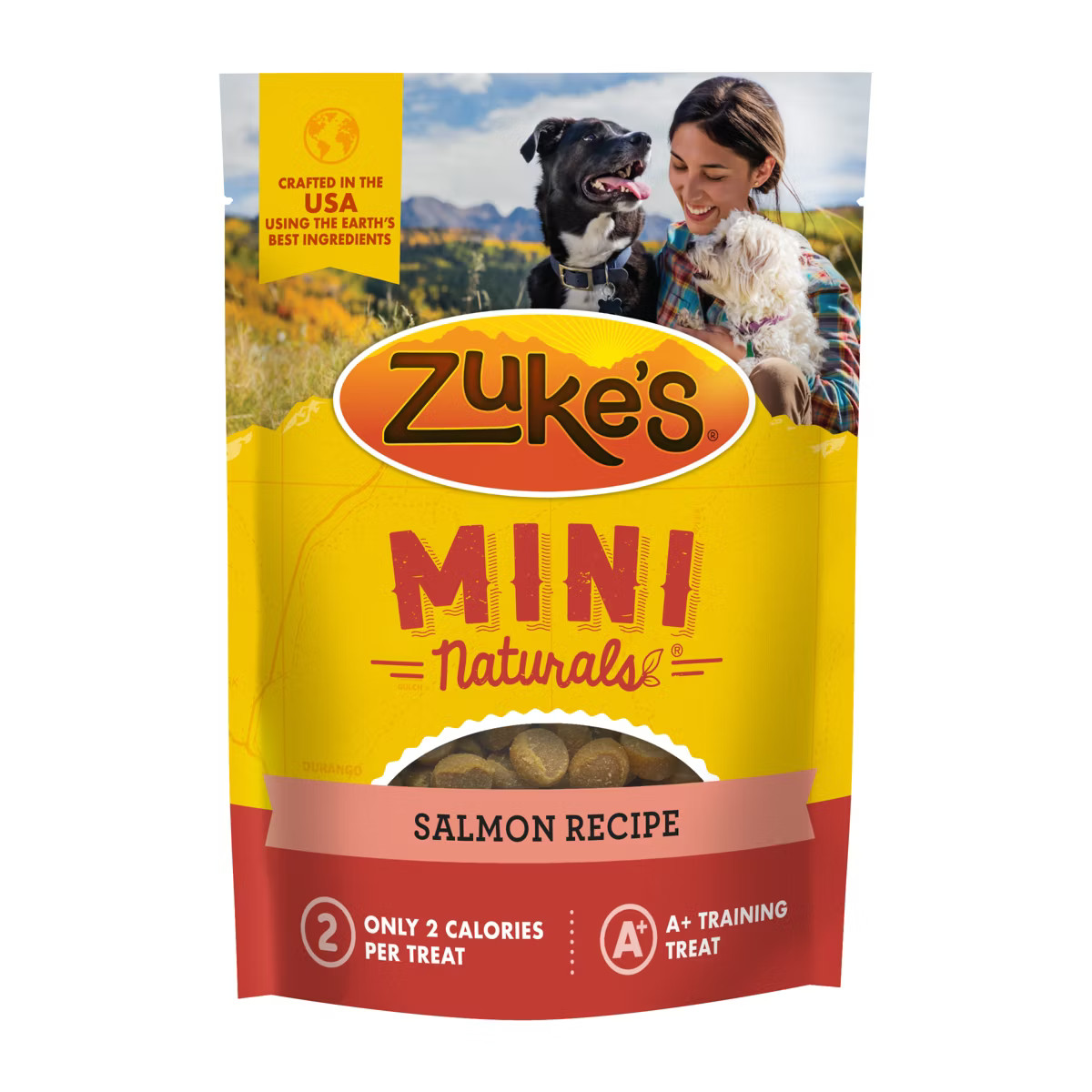 Zukes Mini Naturals Soft Chews with Vitamins & Minerals Salmon Flavor Training Dog Treats - 6oz | Target