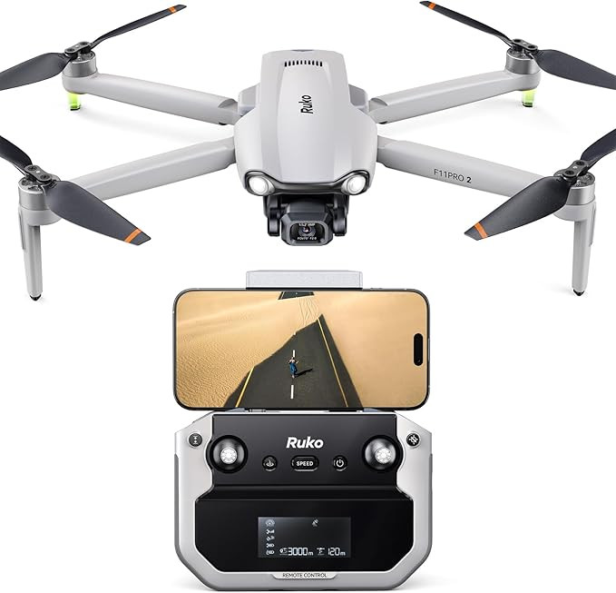 Ruko F11PRO 2 Drone with 6K Camera for Adults, 3-Axis Gimbal, 4K/30fps Video, 70-Min Flight Time ... | Amazon (US)