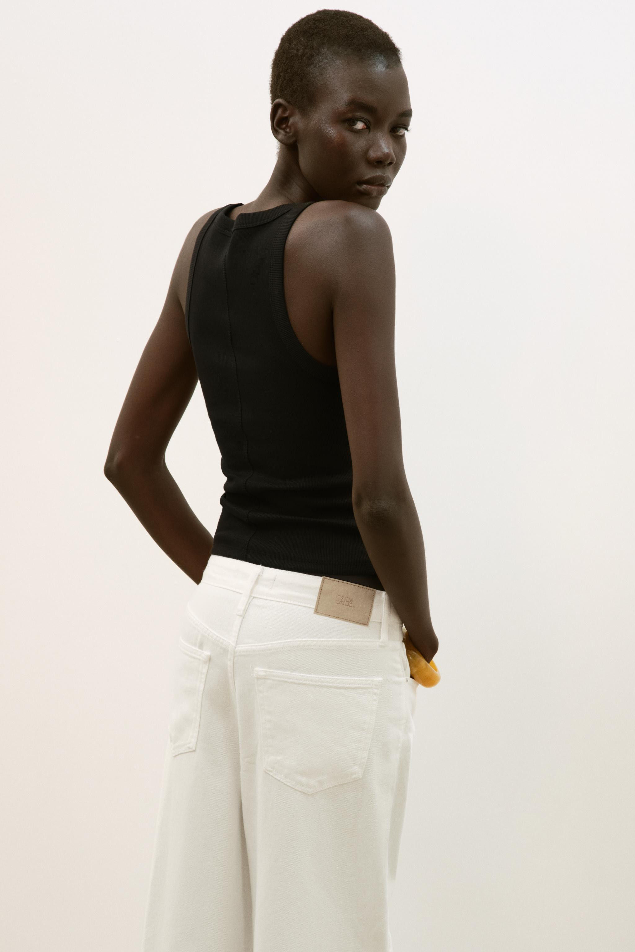 RIB SLEEVELESS TOP | Zara UK