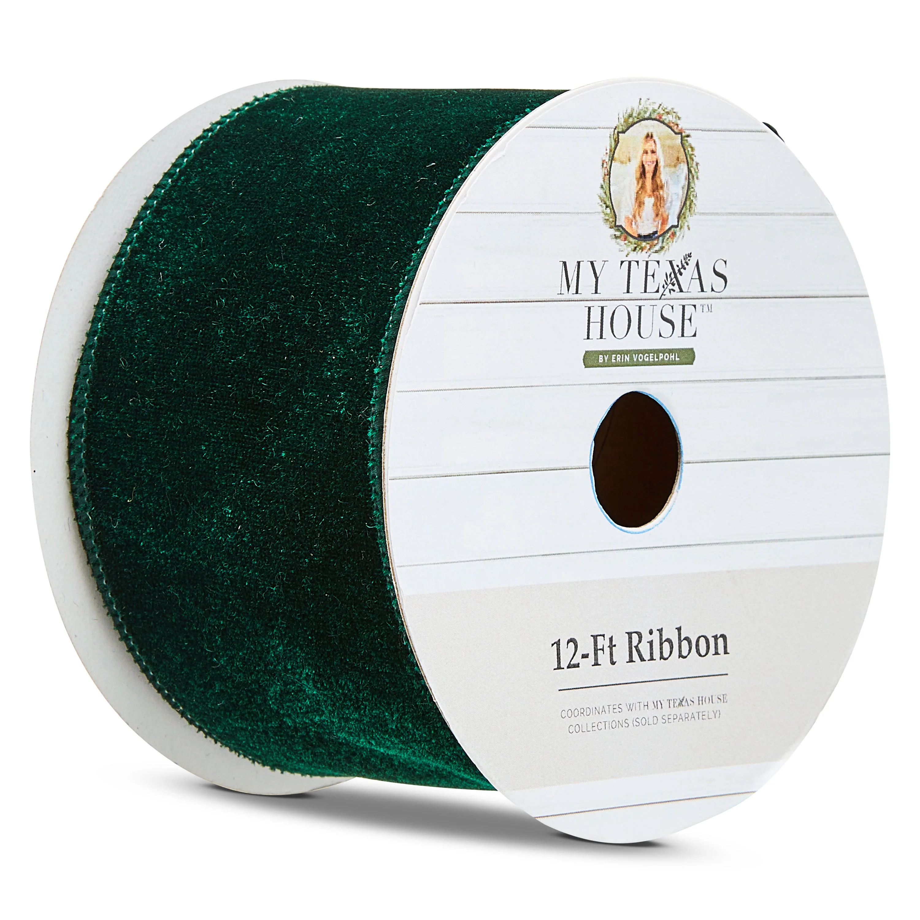Green Velvet Ribbon, 12', by My Texas House | Walmart (US)