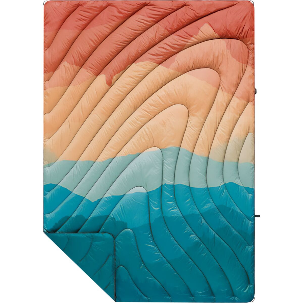 Rumpl Original Puffy Fade 1-Person Blanket Rocky Mountian Sunset Fade, One Size | Backcountry