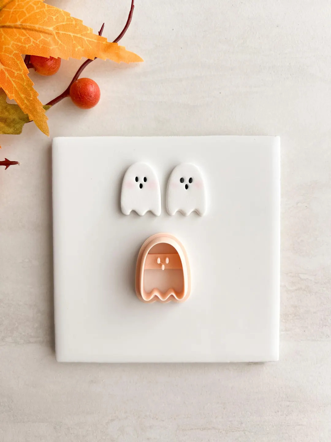 Ghost No. 9 Clay Cutter | Floating Ghost Polymer Clay Cutter for Halloween Earrings and Scary Fal... | Etsy (US)