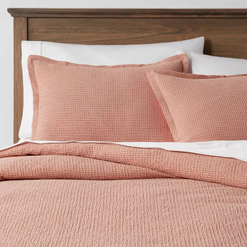 Washed Waffle Weave Duvet Cover & Sham Set - Threshold™ | Target