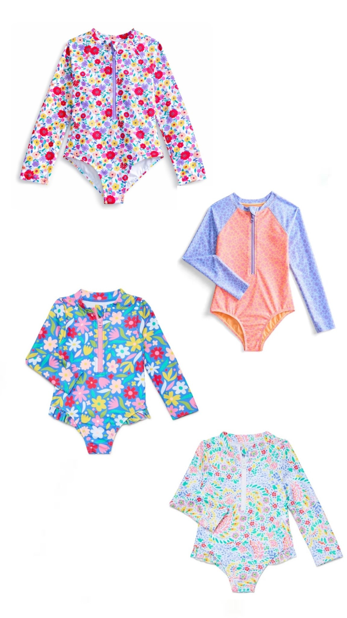 Walmart rash guards for girls + toddlers, under $12!
