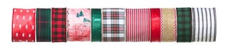 CANVAS Red Collection Glass Christmas Decoration Heritage Ribbon, Single Ribbon, Random Design/Si... | Canadian Tire