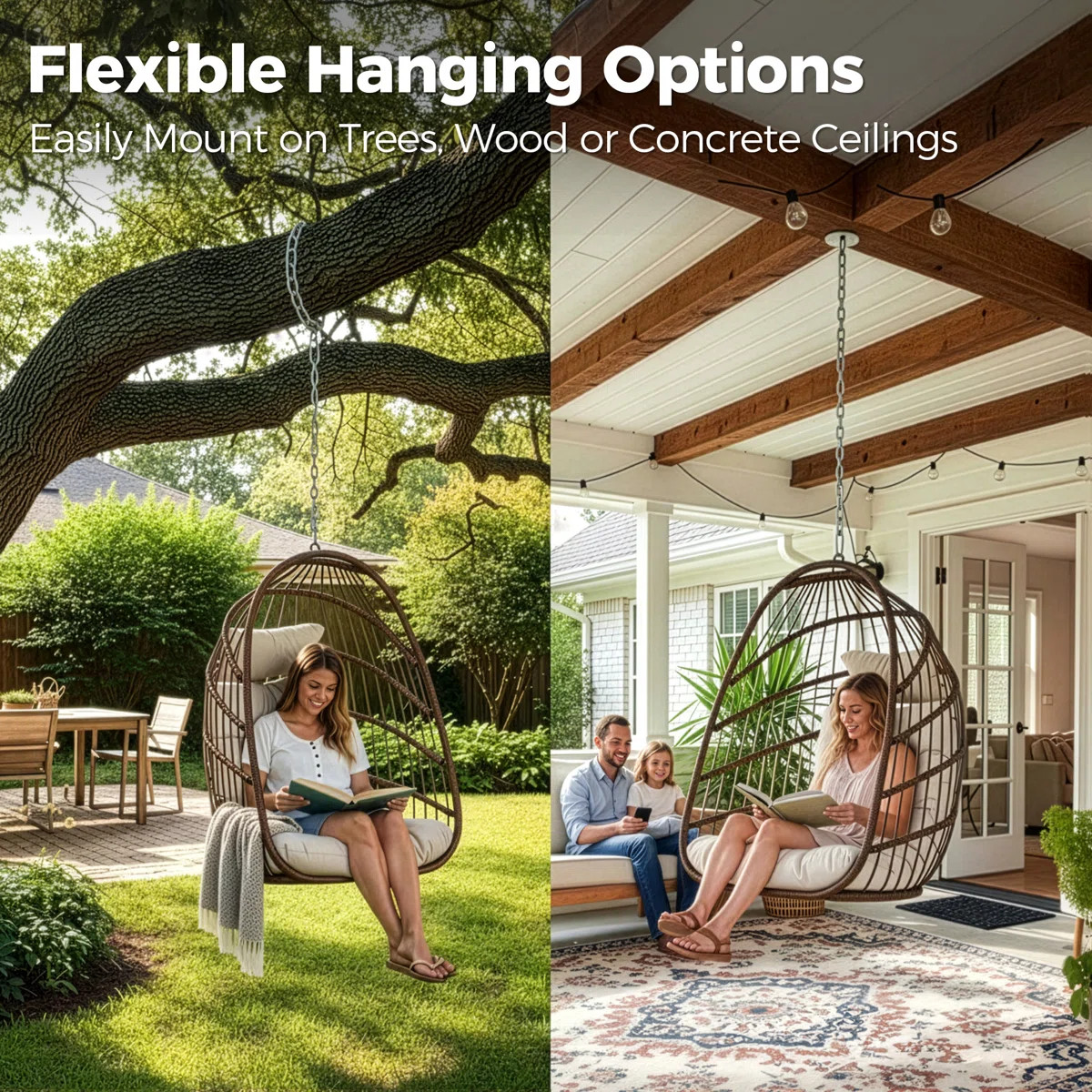 Chorley Indoor/Outdoor Porch Swing Egg Chair Without Stand | Wayfair North America