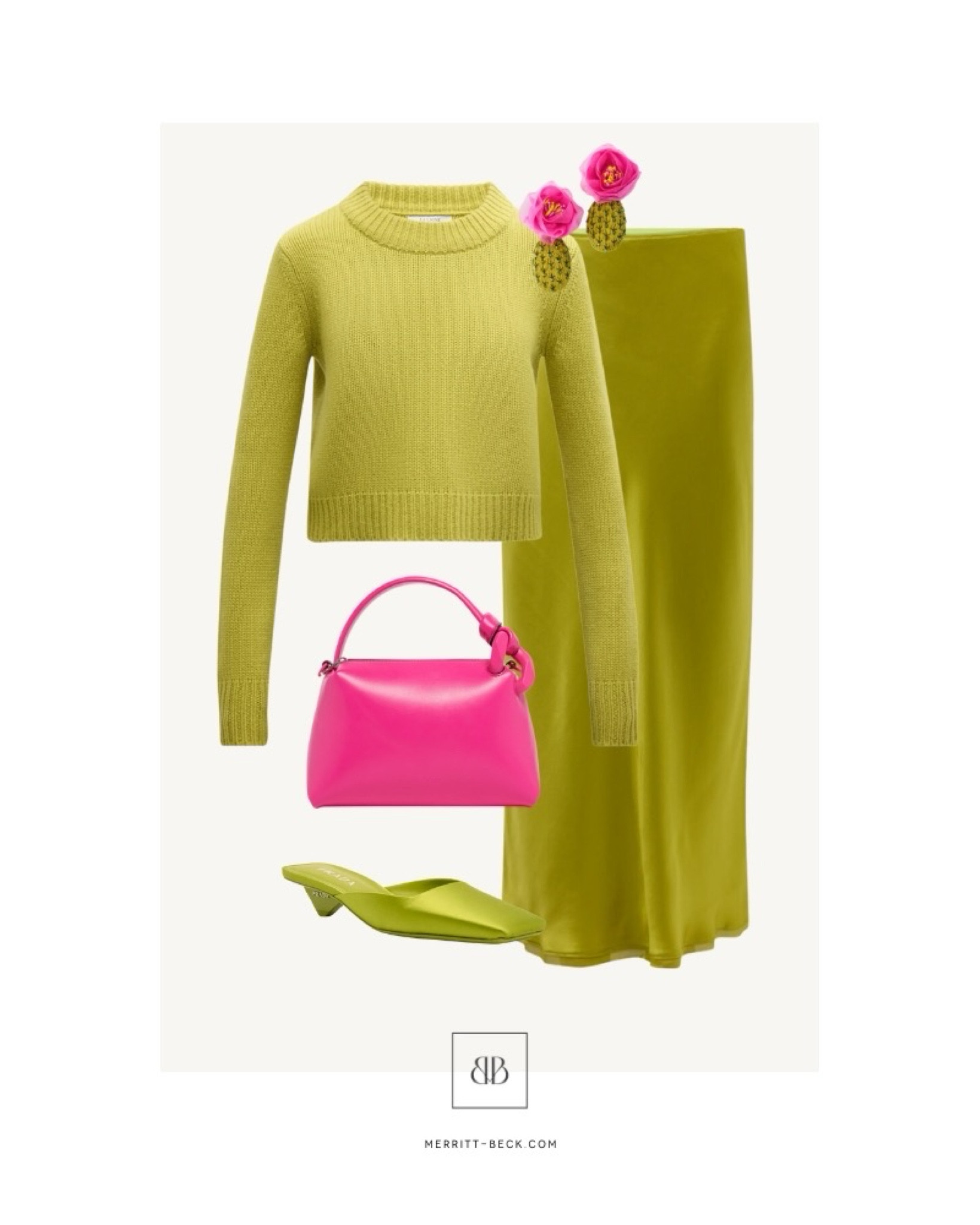 Craving this chartreuse sweater + bias cut skirt look for fall! A pop of unexpected color is 💯

#LTKShoeCrush #LTKItBag #LTKStyleTip
