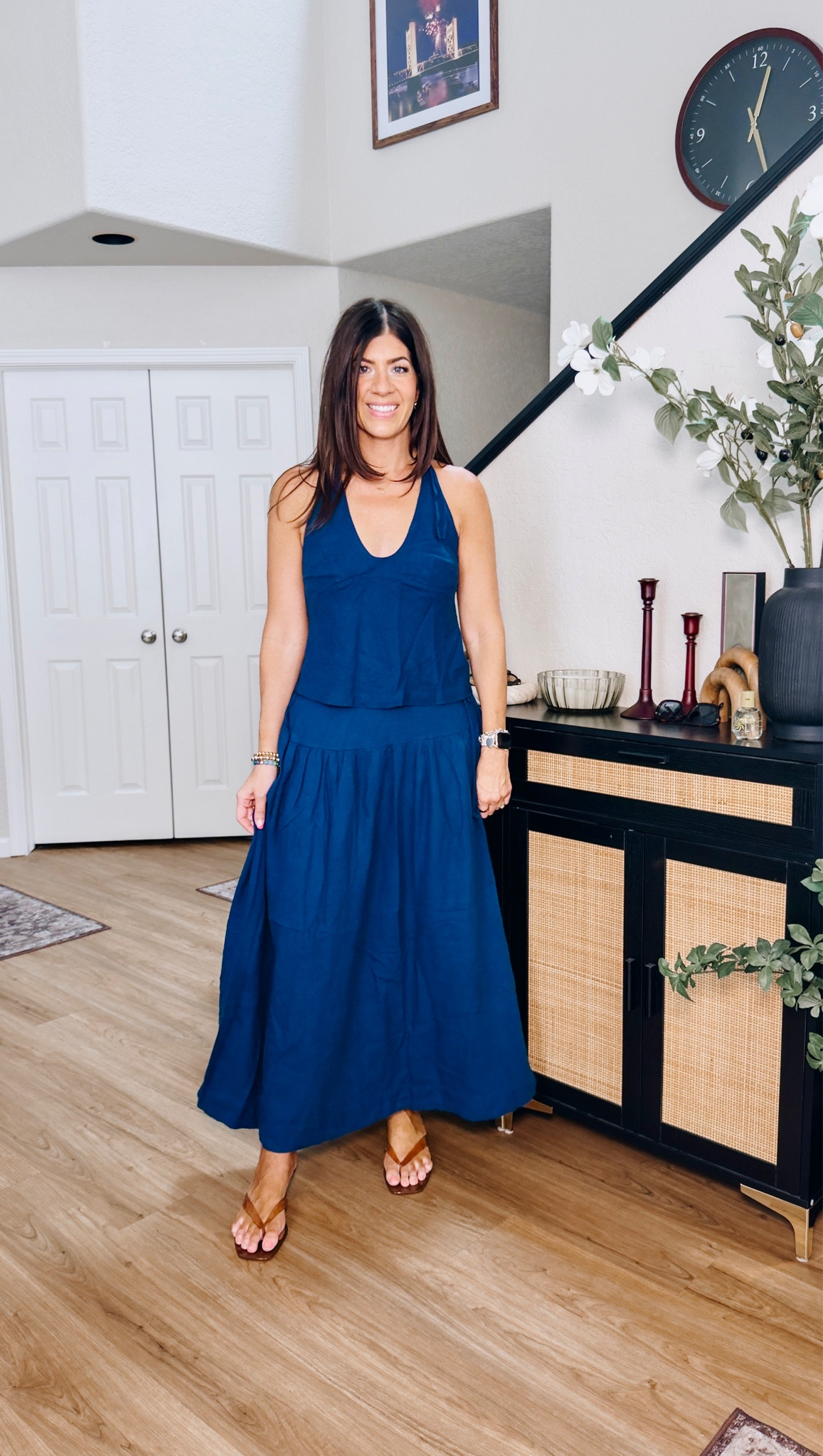 Summer sets!
In a medium linen halter skirt set

#LTKMidsize #LTKOver40 #LTKTall