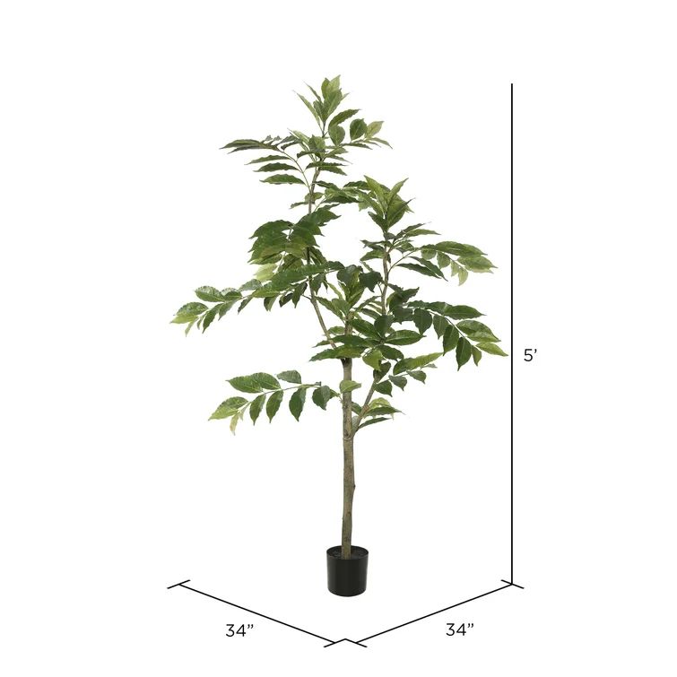 Artificial  Foliage Tree in Pot | Wayfair North America