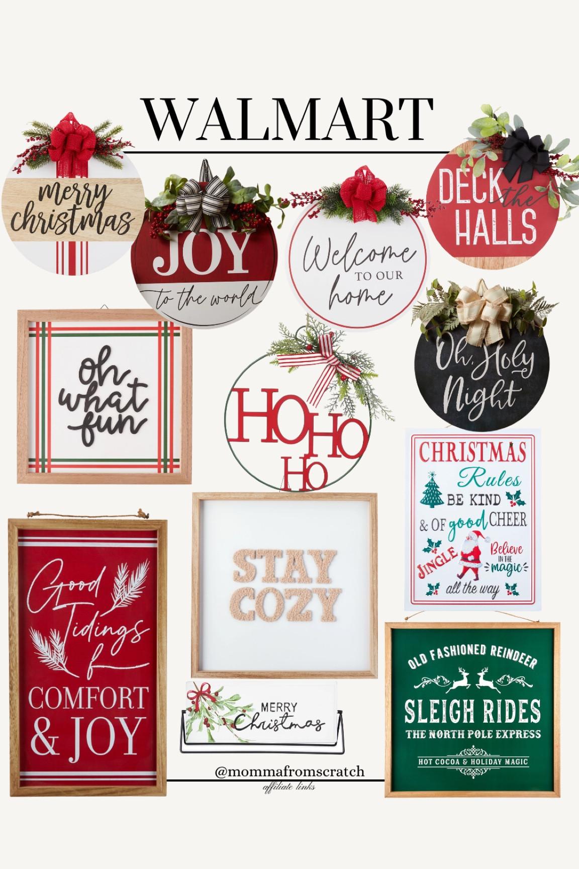 Holiday signs, Walmart Christmas decor, Christmas porch signs, Walmart 

#LTKhome #LTKstyletip #LTKHoliday