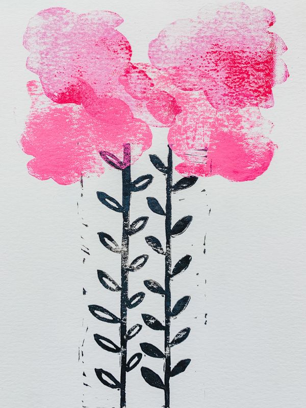 Pink Rain - large | Artfully Walls
