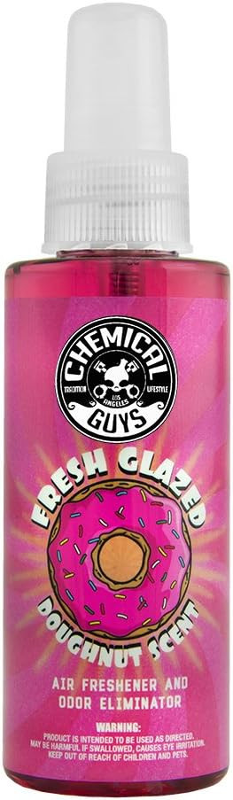 Chemical Guys AIR23304 Fresh Glazed Doughnut Scent Premium Air Freshener and Odor Eliminator, (Gr... | Amazon (US)