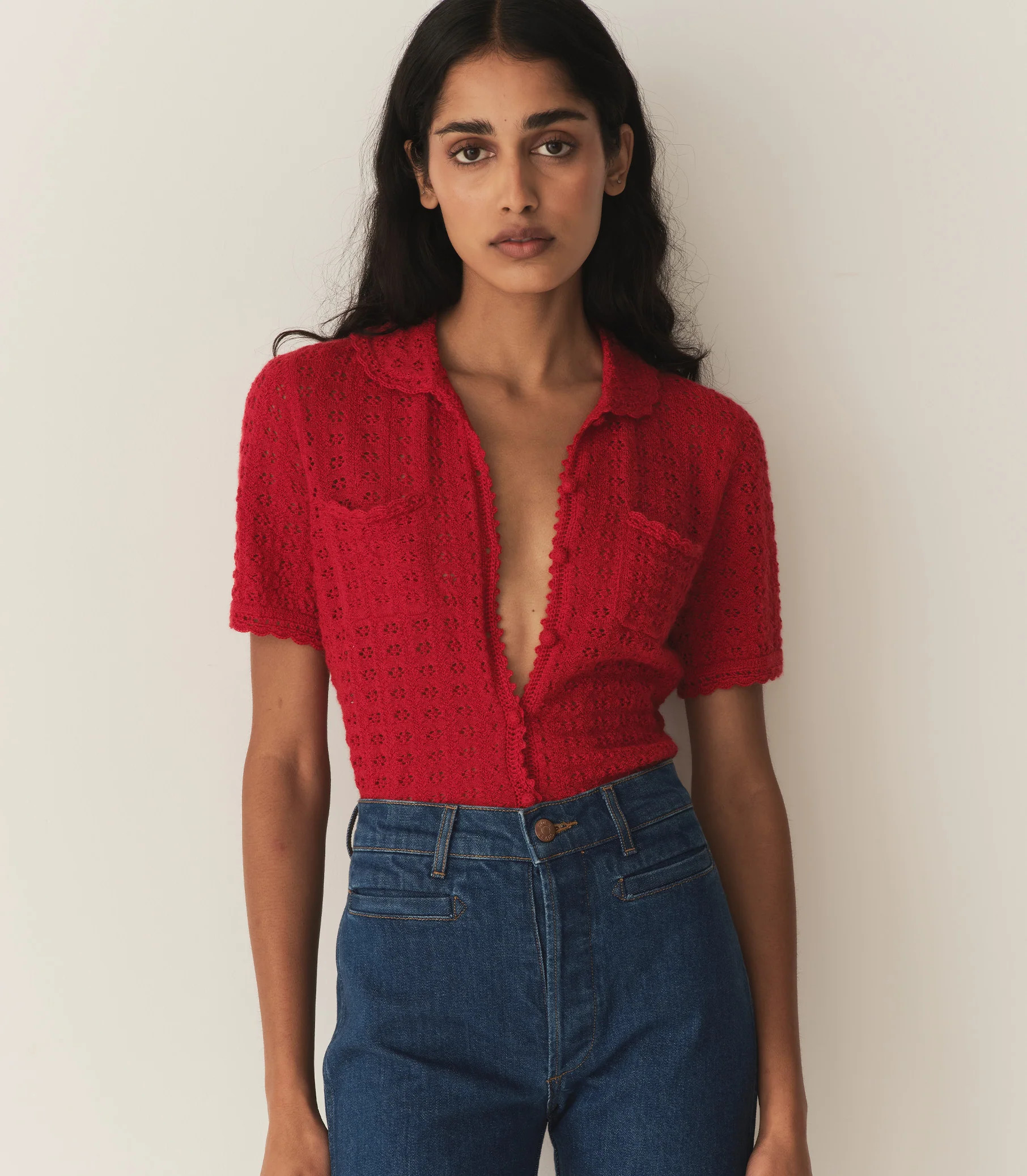 Gloriana Top - Wild Cherry | DÔEN | DOEN