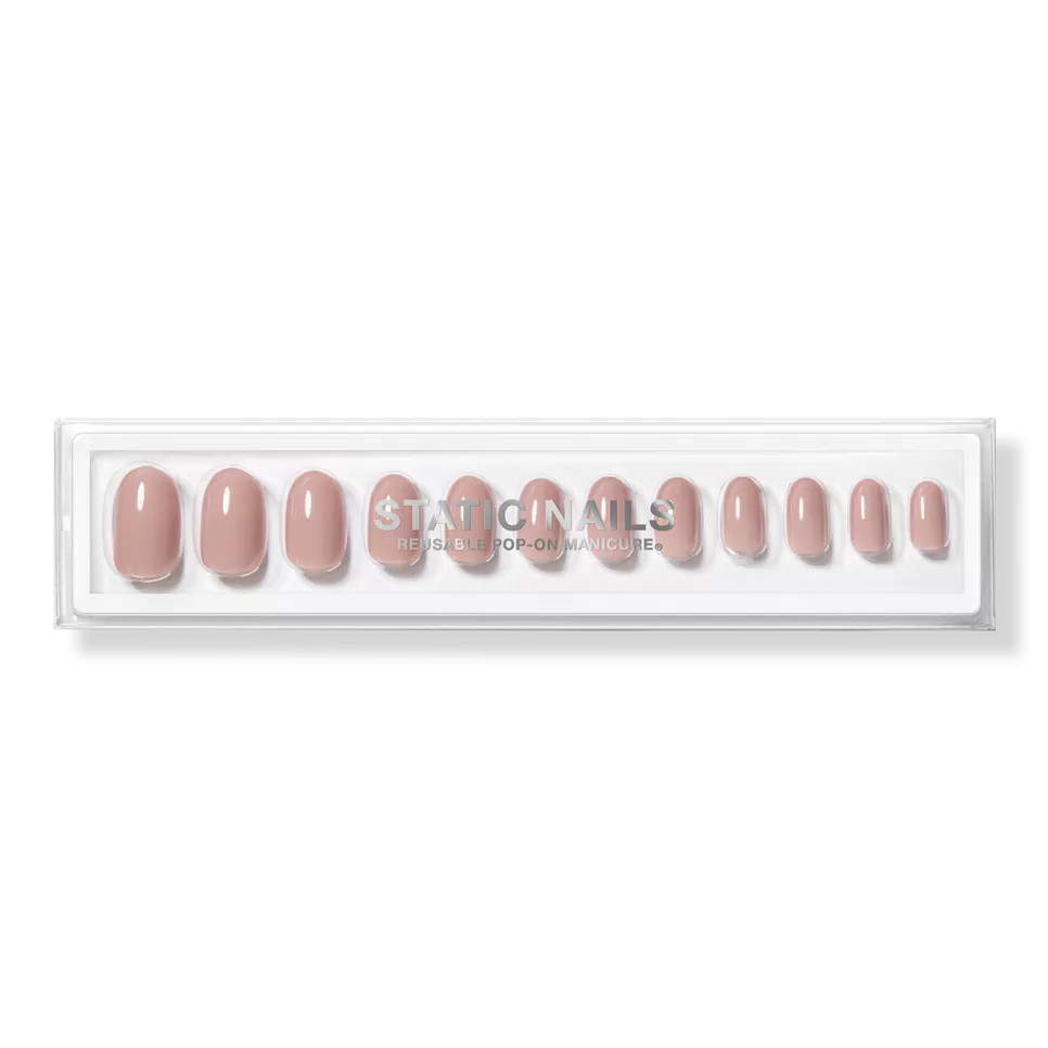 Static NailsPeony Round Reusable Pop-On Manicures | Ulta