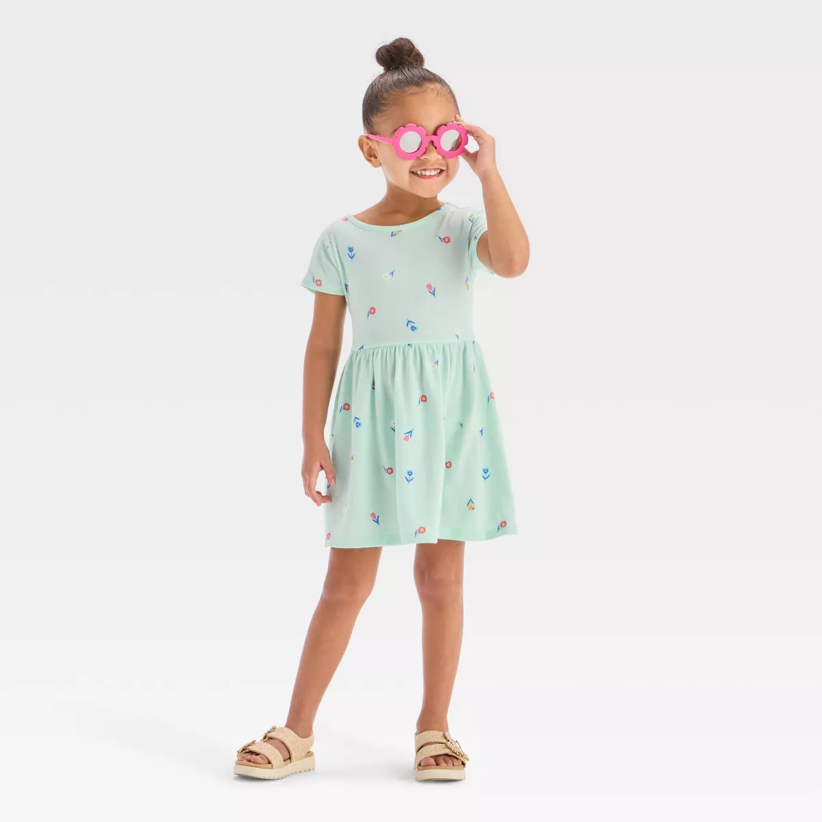 Toddler Girls' Short Sleeve Dress - Cat & Jack™ | Target